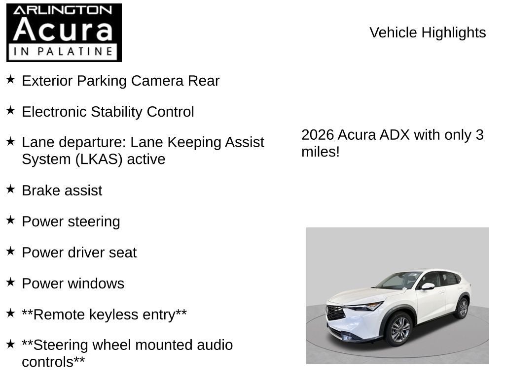 2026 Acura ADX AWD