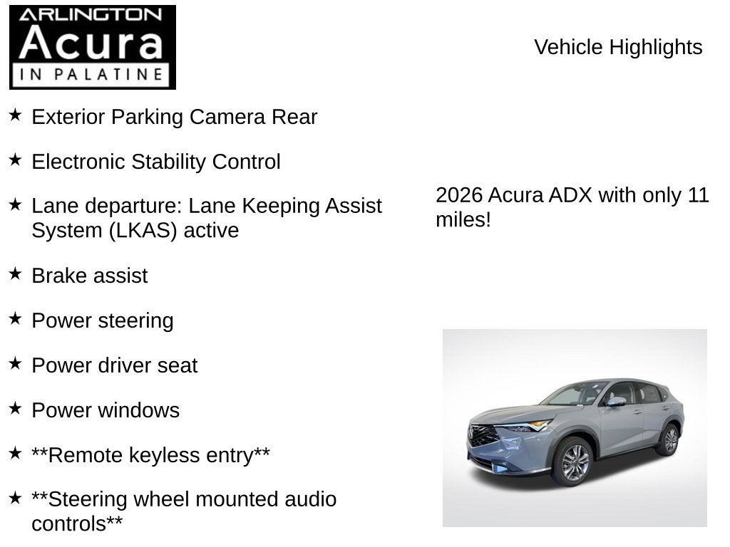 2026 Acura ADX AWD