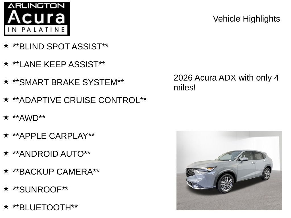2026 Acura ADX AWD