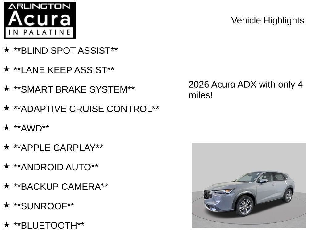 2026 Acura ADX AWD