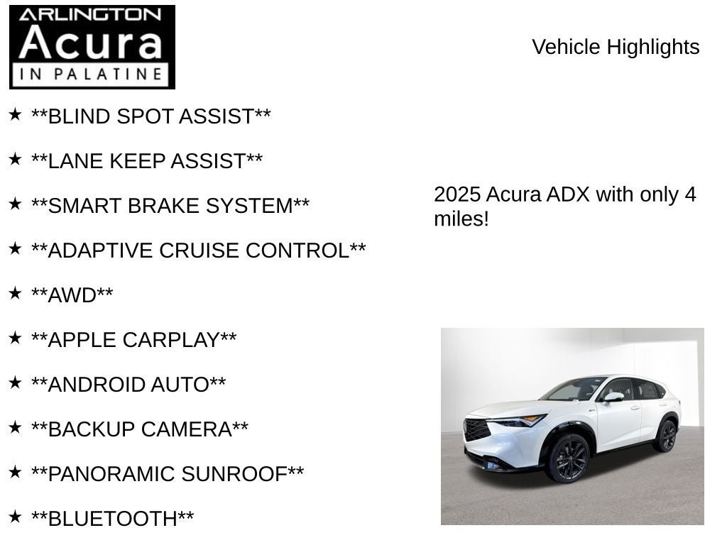 2025 Acura ADX AWD A-SPEC