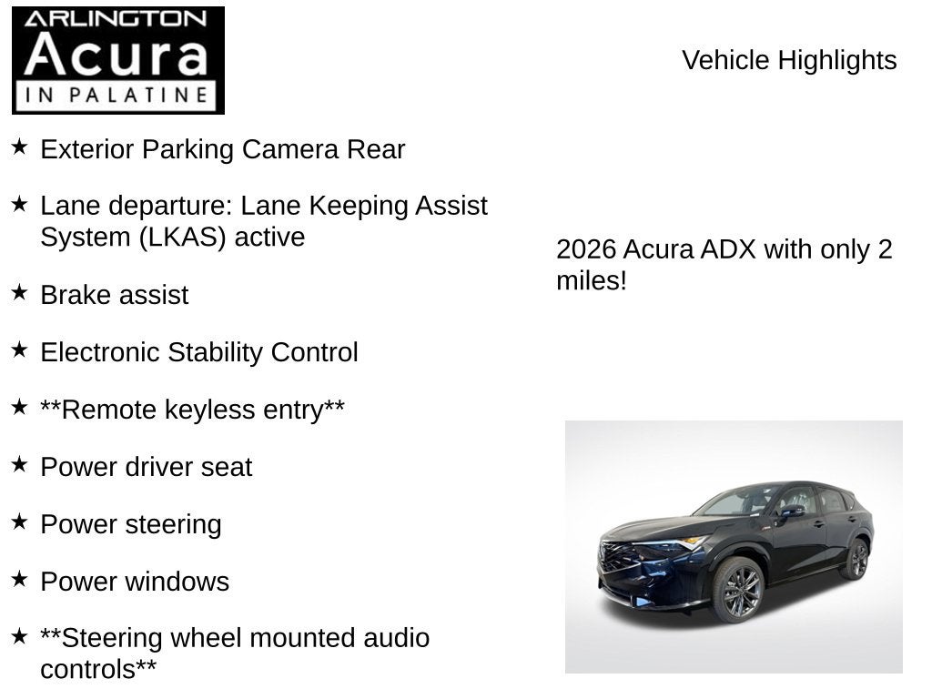 2026 Acura ADX A-Spec AWD