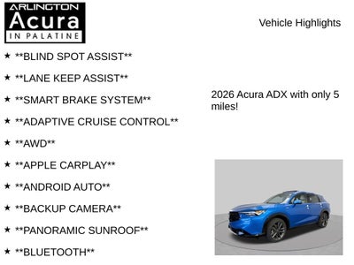 2026 Acura ADX A-Spec AWD