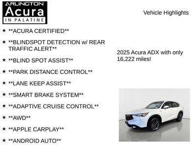 2025 Acura ADX w/A-Spec Package