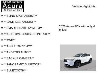2026 Acura ADX A-Spec AWD