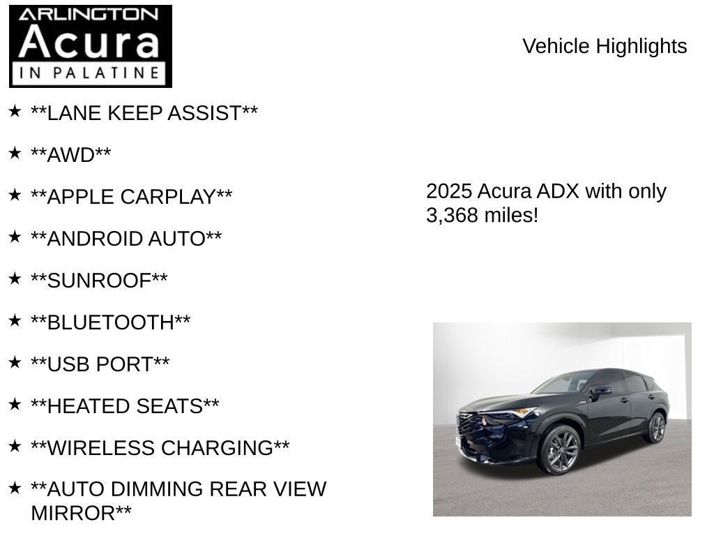 2025 Acura ADX AWD A-SPEC