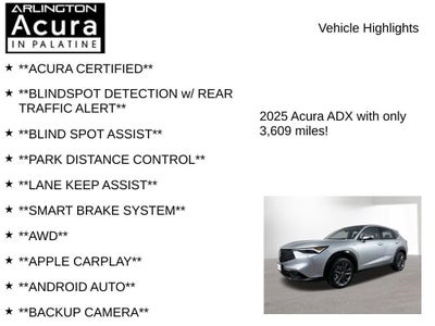 2025 Acura ADX AWD A-SPEC