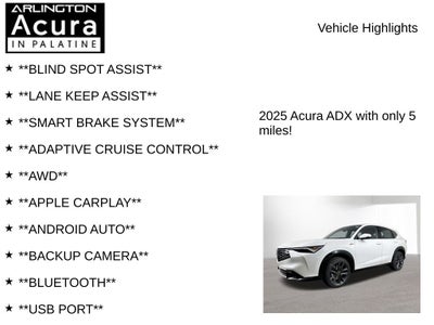 2025 Acura ADX AWD A-SPEC