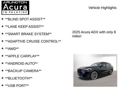 2025 Acura ADX AWD A-SPEC