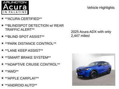 2025 Acura ADX AWD A-SPEC Advance