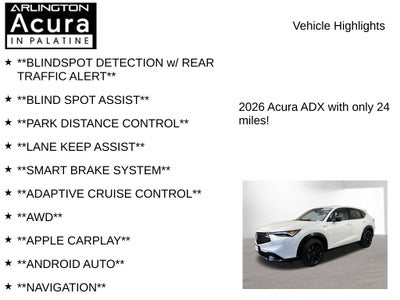 2026 Acura ADX A-Spec with Advance Package AWD