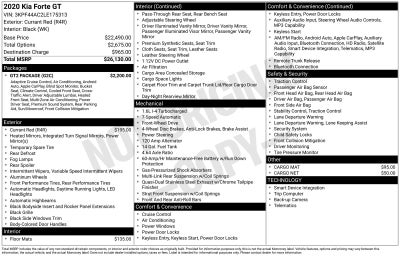 2020 Kia Forte GT
