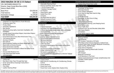 2022 Mazda Mazda CX-30 2.5 S Select Package