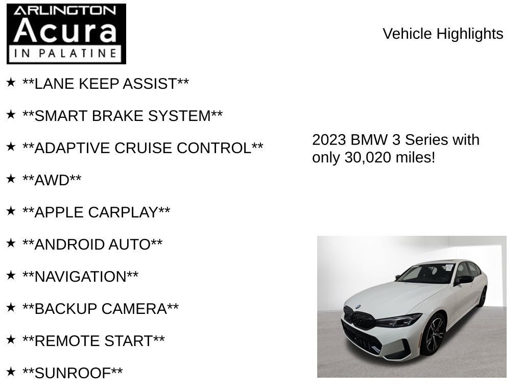 2023 BMW 3 Series M340i xDrive