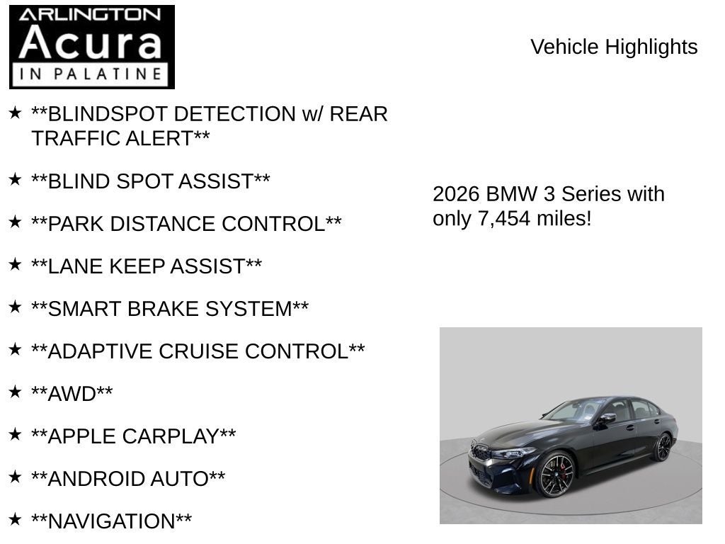 2026 BMW 3 Series M340i NA xDrive