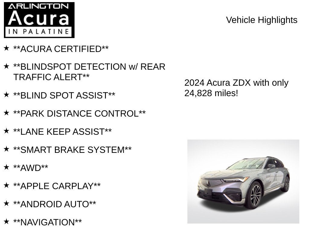 2024 Acura ZDX w/A-Spec Package