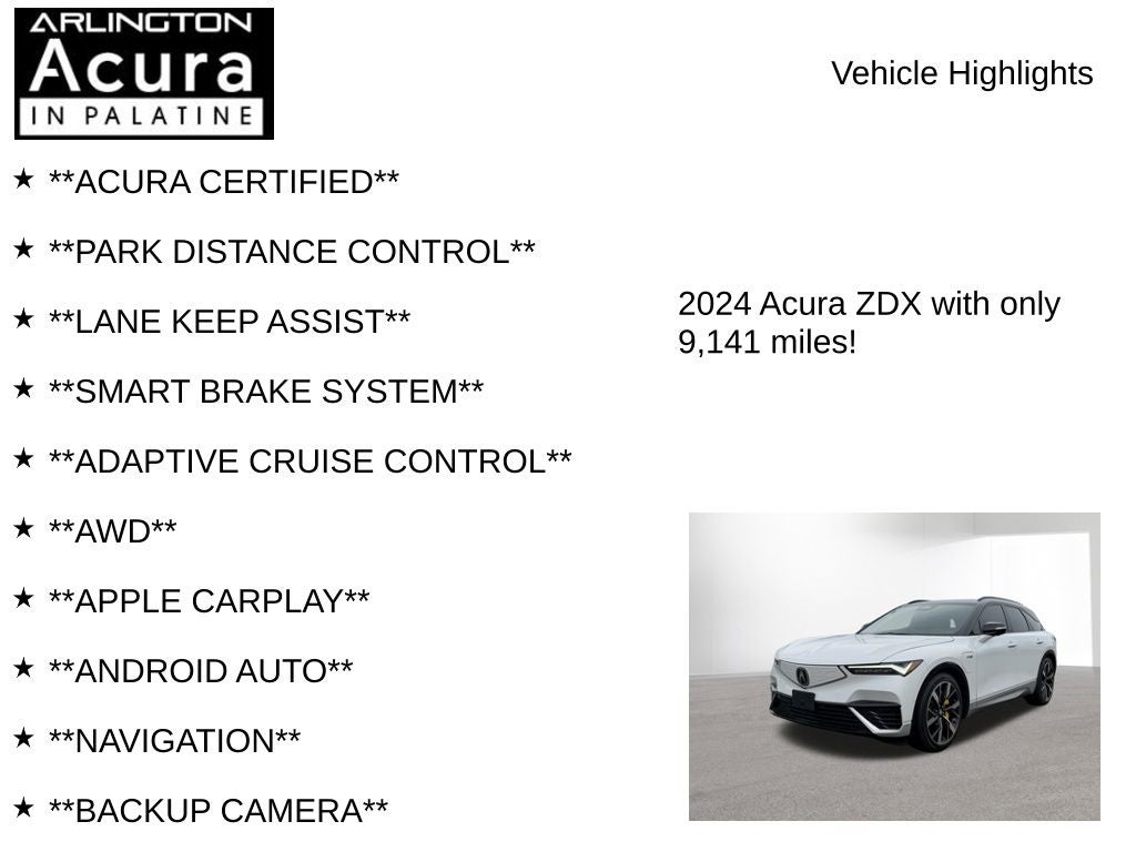2024 Acura ZDX Base
