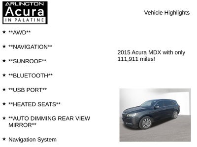 2015 Acura MDX Tech Pkg
