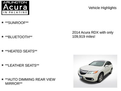 2014 Acura RDX Tech Pkg
