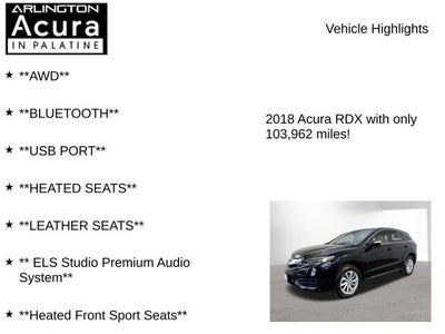 2018 Acura RDX AWD with Technology Package