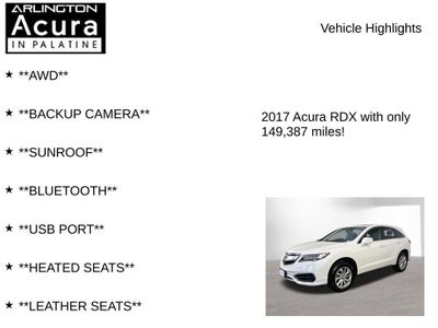 2017 Acura RDX AWD with Technology Package