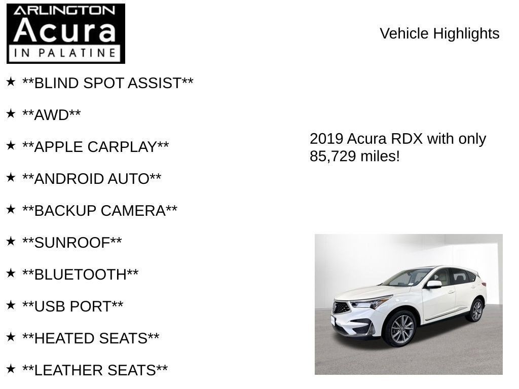 2019 Acura RDX with Technology