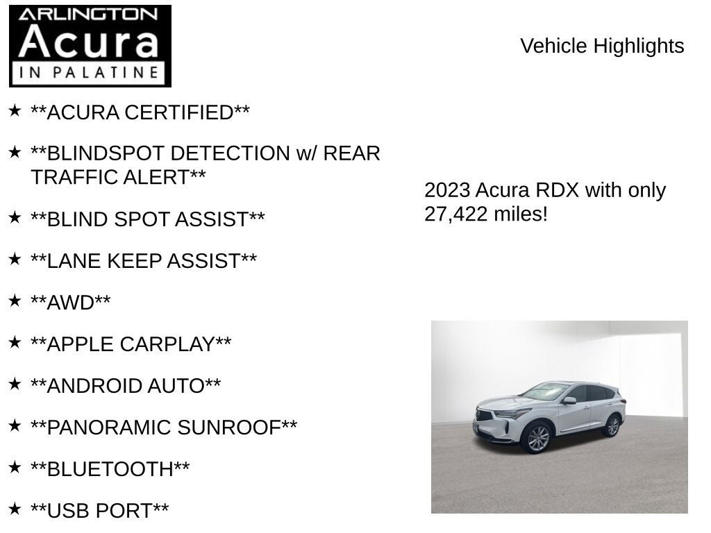 2023 Acura RDX SH-AWD