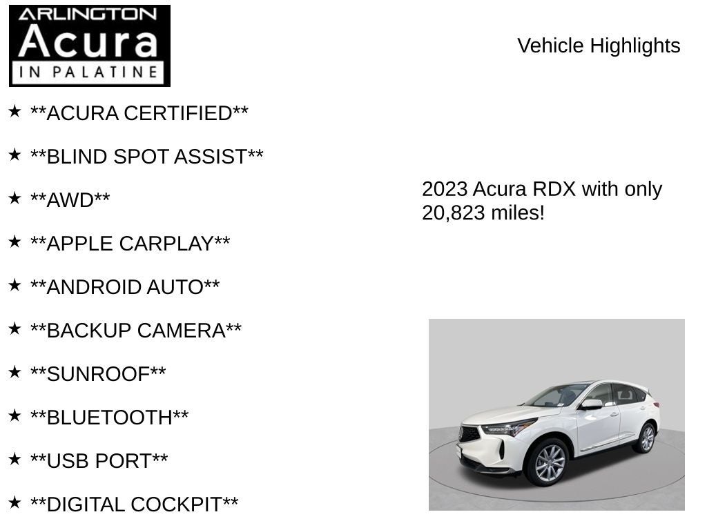 2023 Acura RDX SH-AWD