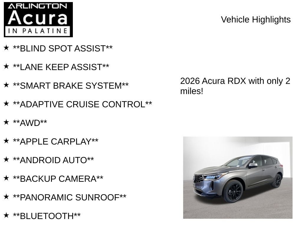 2026 Acura RDX SH-AWD