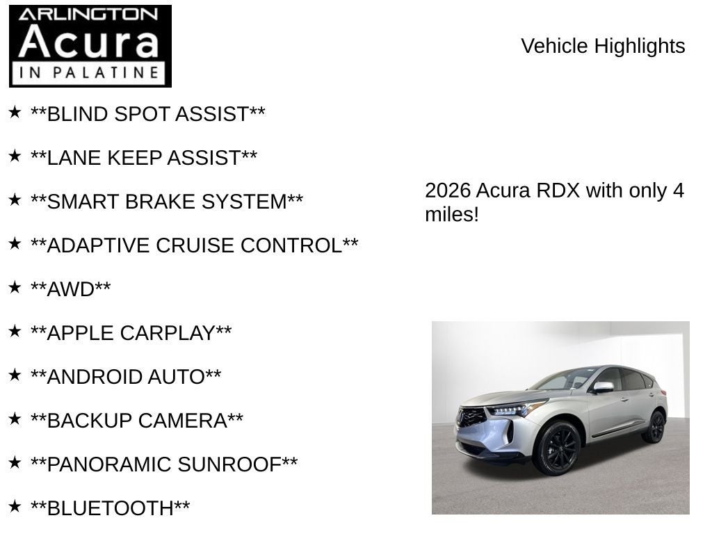 2026 Acura RDX SH-AWD