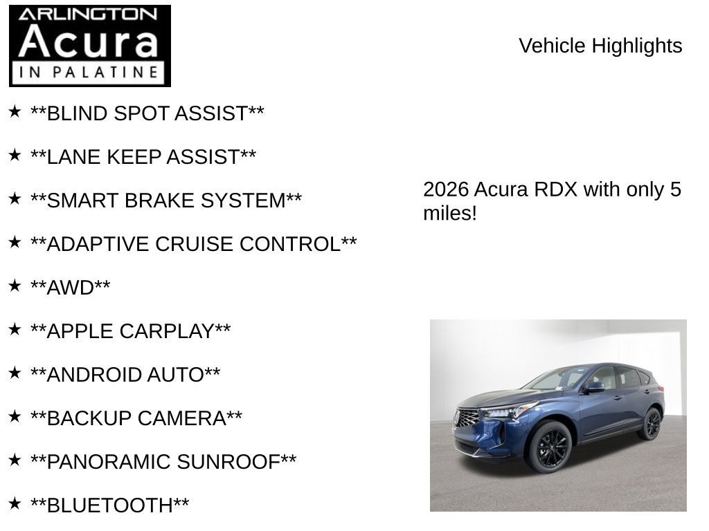 2026 Acura RDX SH-AWD