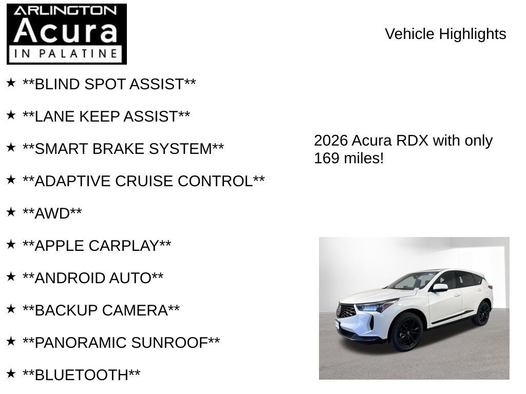 2026 Acura RDX SH-AWD