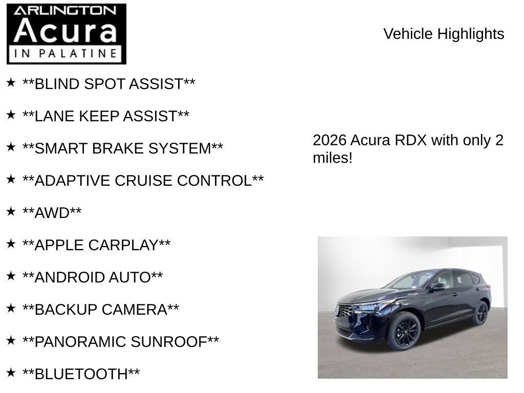 2026 Acura RDX SH-AWD