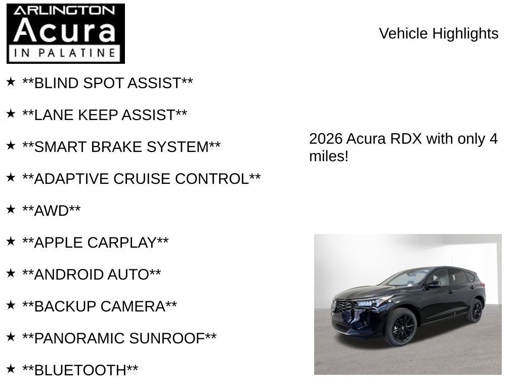 2026 Acura RDX SH-AWD