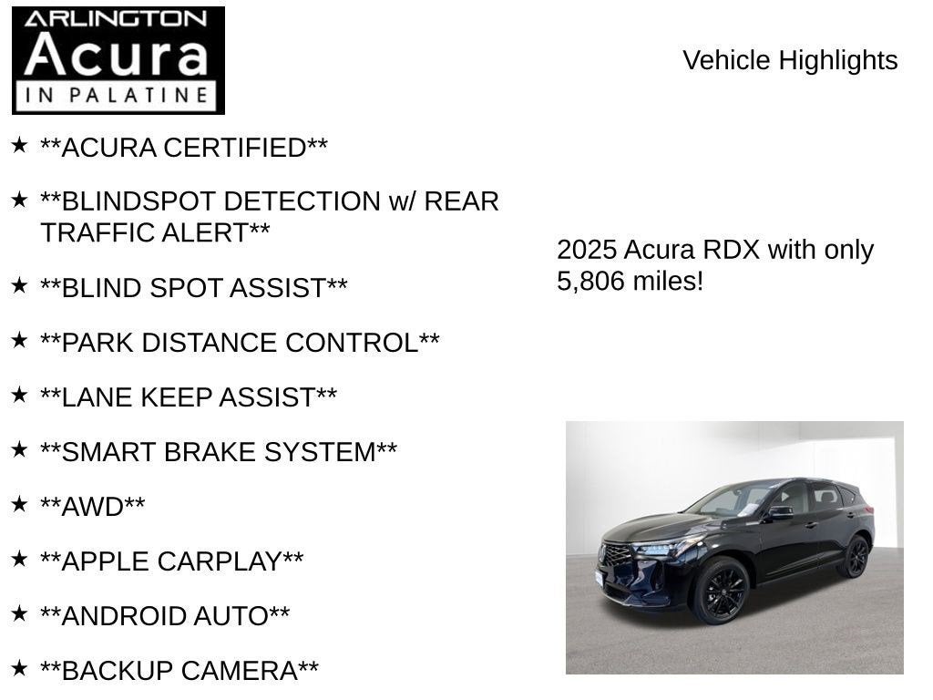 2025 Acura RDX SH-AWD