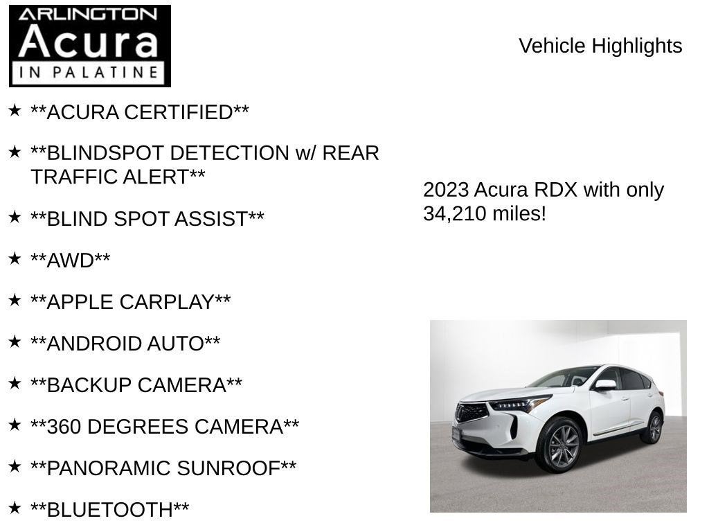 2023 Acura RDX SH-AWD TECH