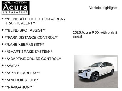 2026 Acura RDX SH-AWD with Technology Package