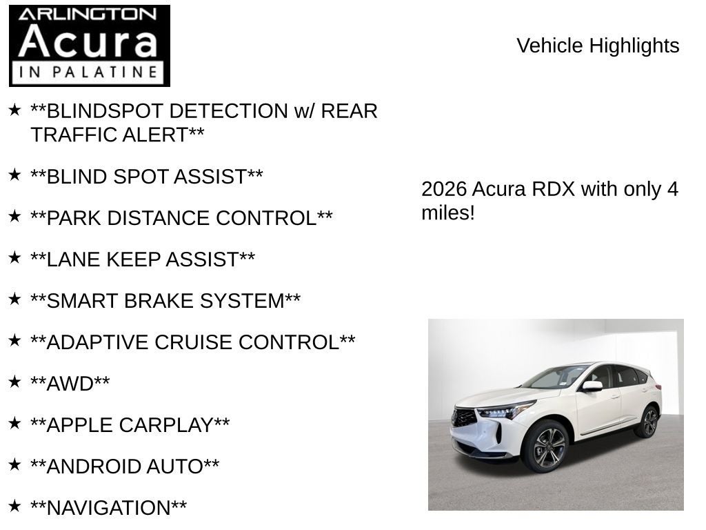 2026 Acura RDX SH-AWD with Technology Package