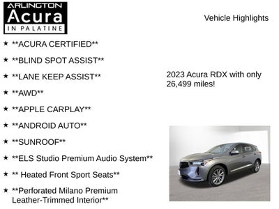 2023 Acura RDX w/Technology Package