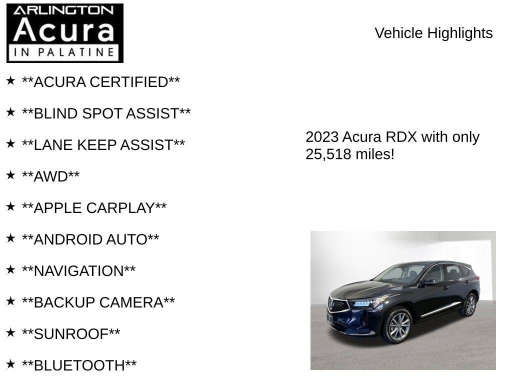 2023 Acura RDX SH-AWD TECH
