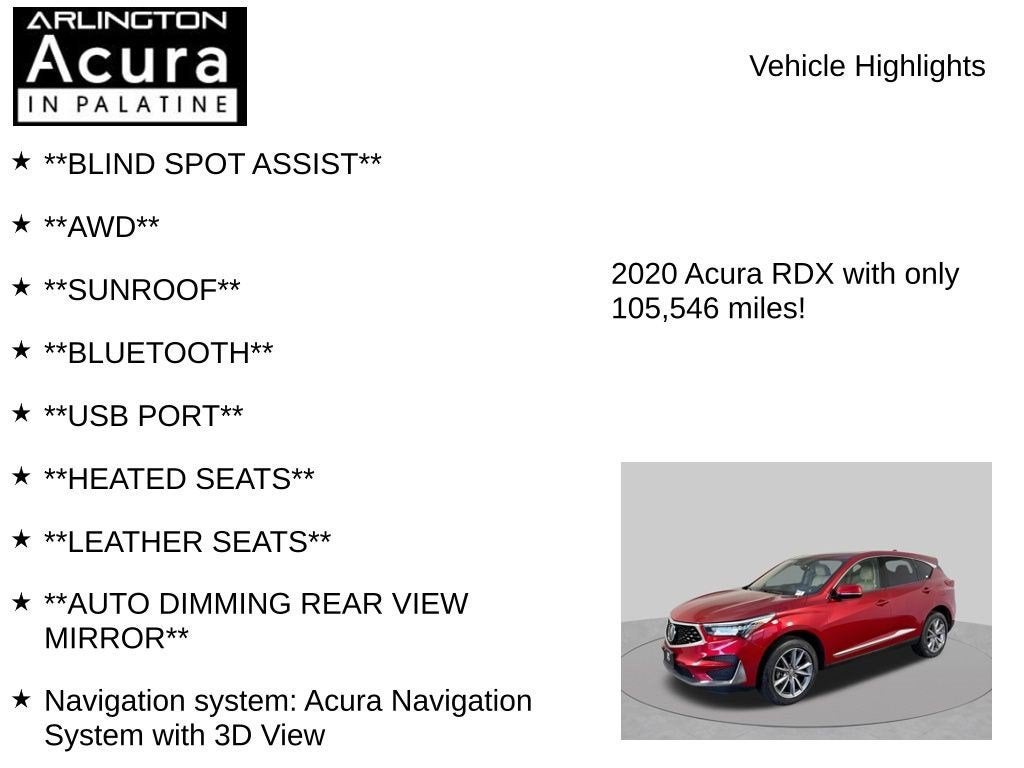 2020 Acura RDX SH-AWD with Technology Package
