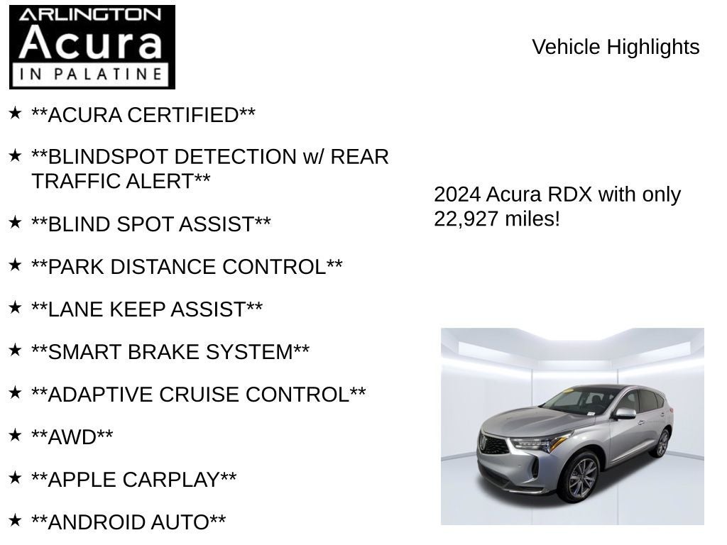 2024 Acura RDX w/Technology Package
