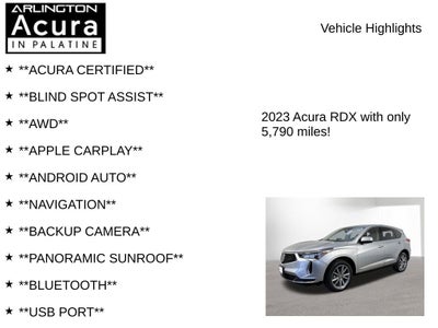 2023 Acura RDX w/Technology Package