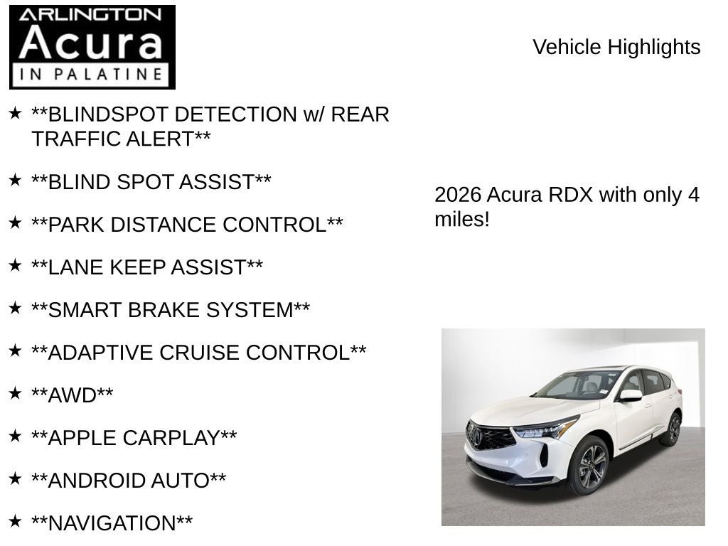 2026 Acura RDX SH-AWD with Technology Package