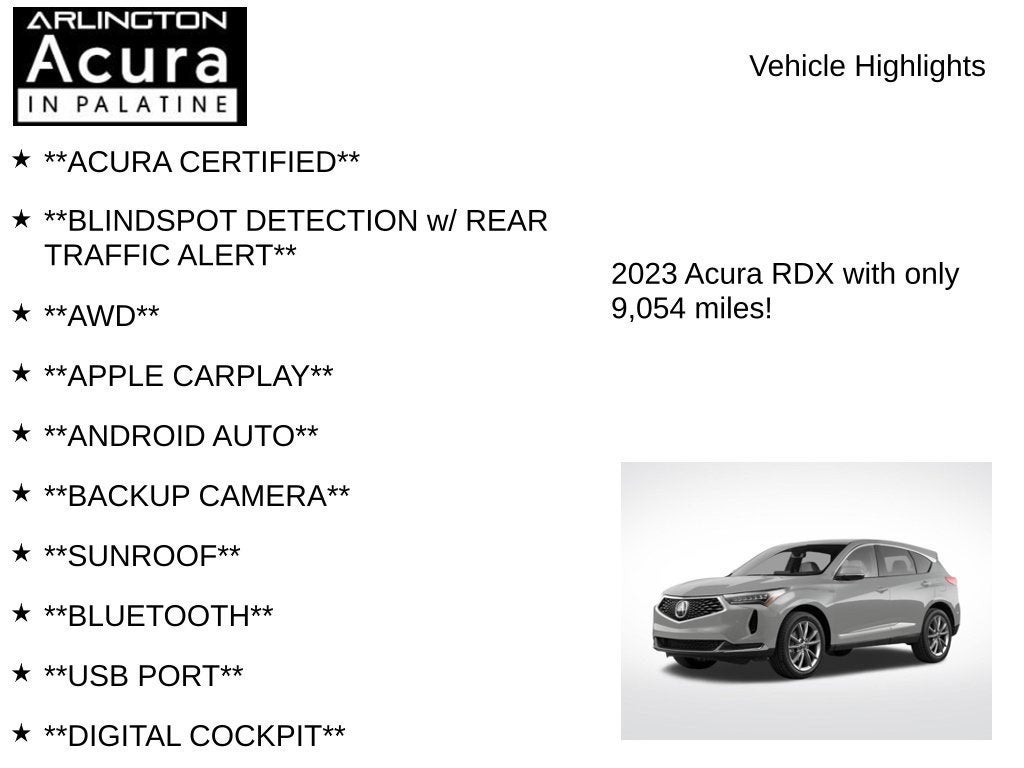 2023 Acura RDX SH-AWD TECH