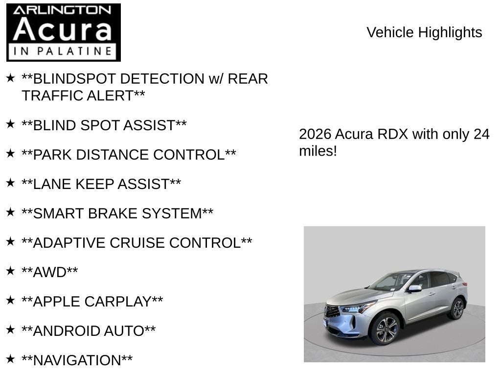 2026 Acura RDX SH-AWD with Technology Package