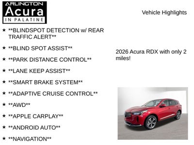 2026 Acura RDX SH-AWD with Technology Package