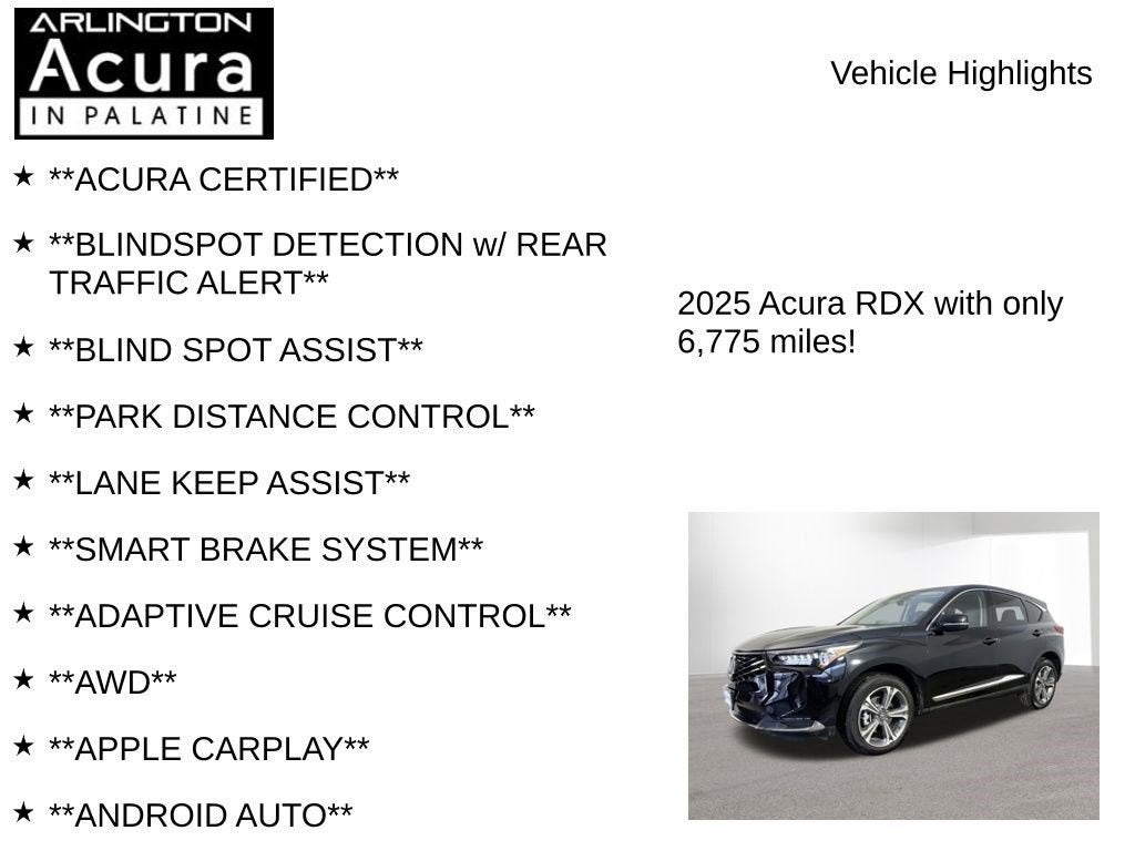 2025 Acura RDX SH-AWD TECH
