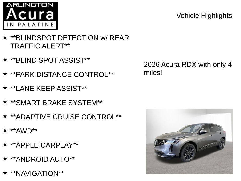 2026 Acura RDX SH-AWD A-Spec