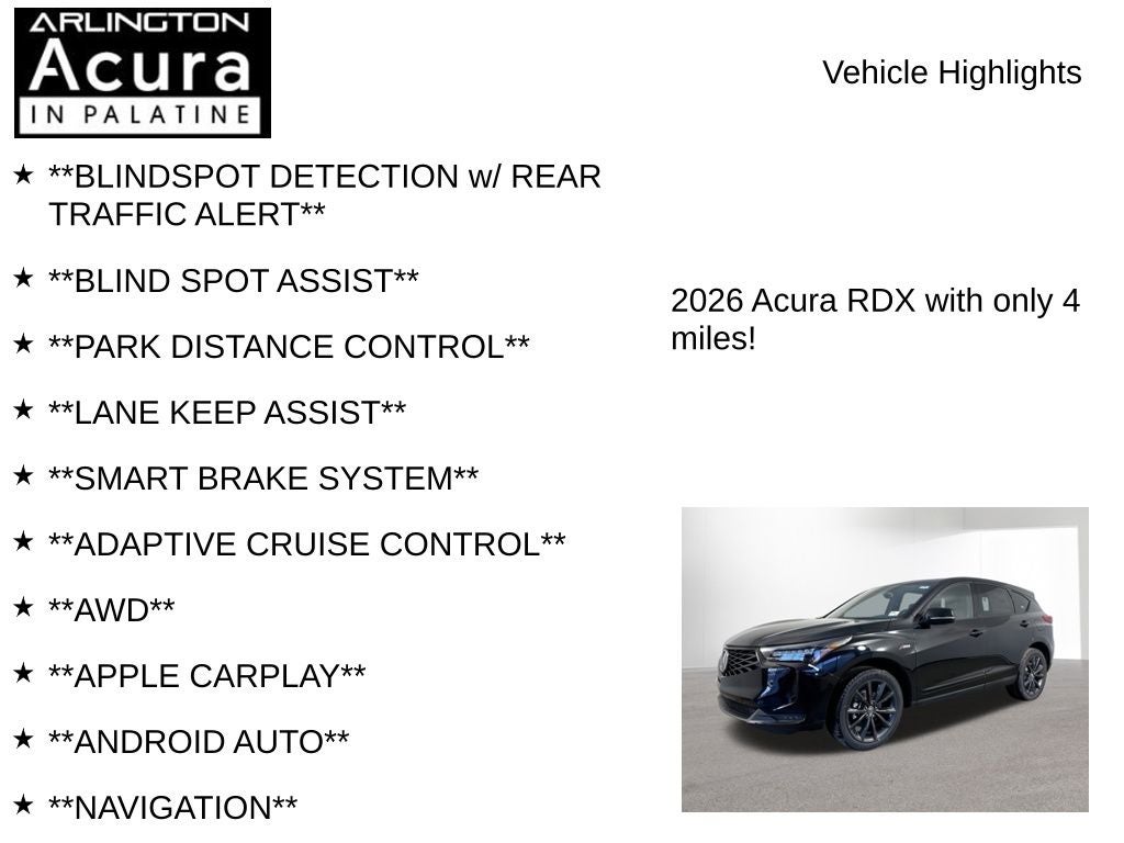 2026 Acura RDX SH-AWD A-Spec